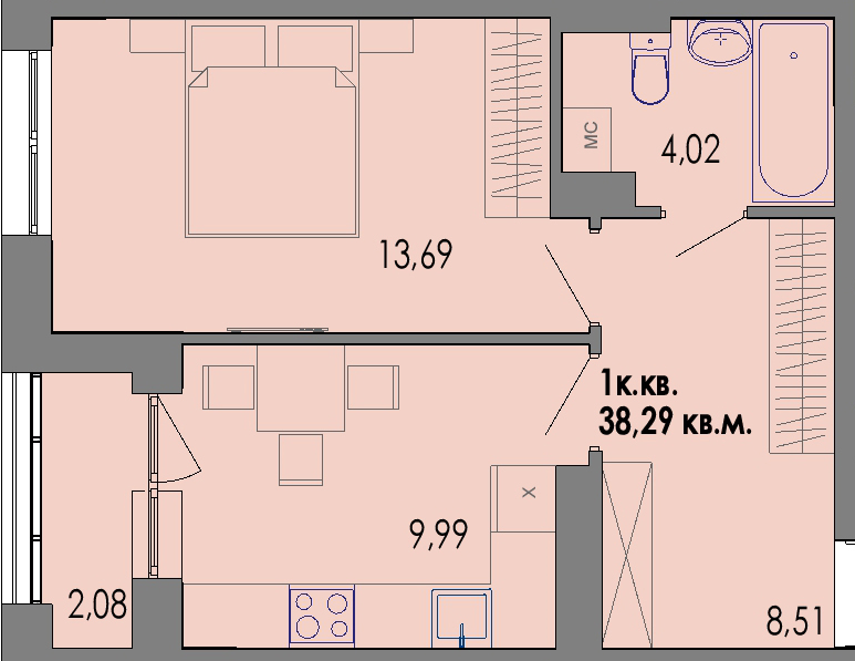 ЖК Равновесие, д1, кв.93