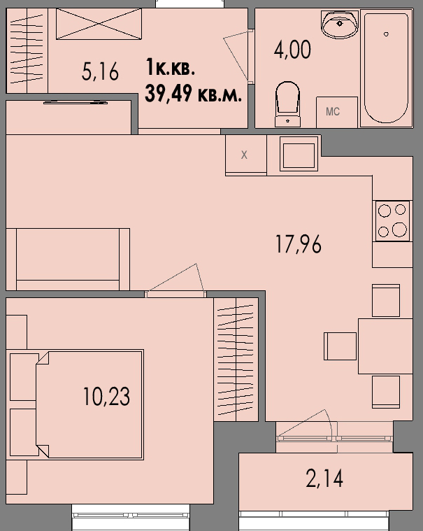ЖК Равновесие, д1, кв.51