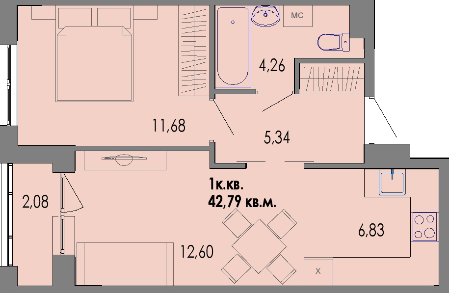 ЖК Равновесие, д1, кв.83