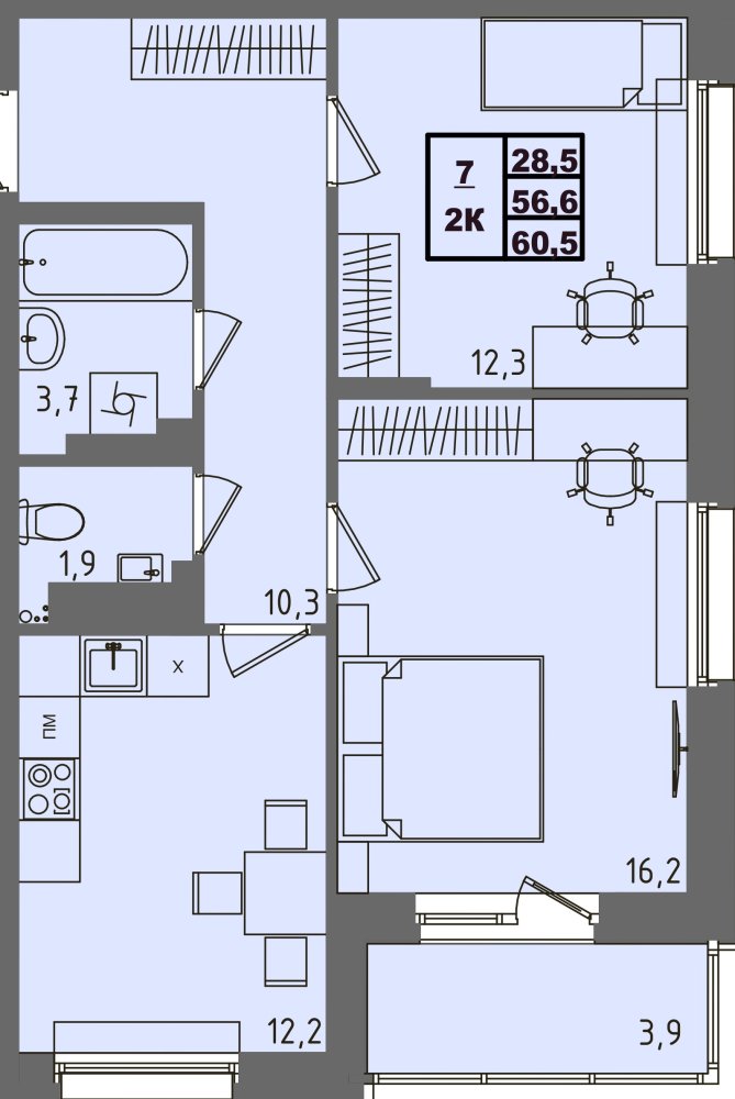ЖК Равновесие, д3, кв.7