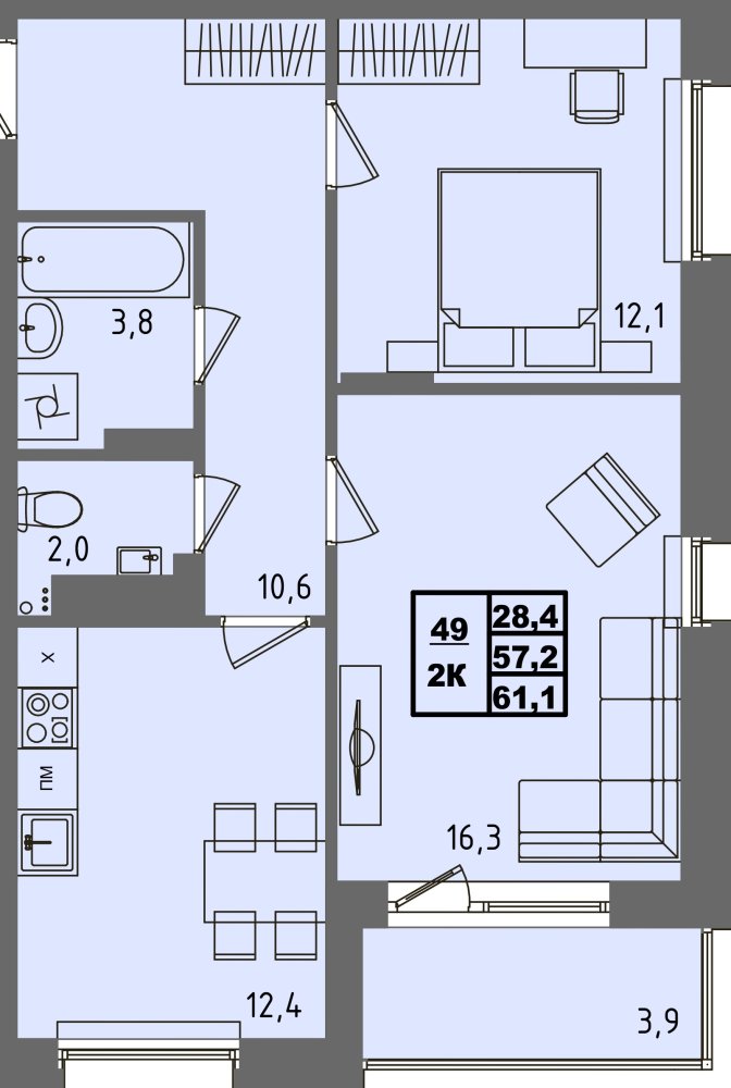 ЖК Равновесие, д3, кв.49