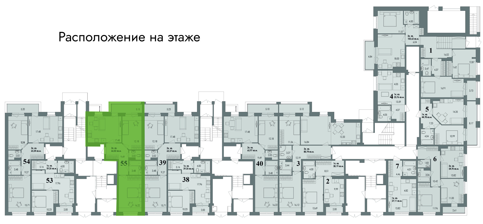 купить квартиру 1 комната, 65.8 кв.м. №55 в петрозаводске