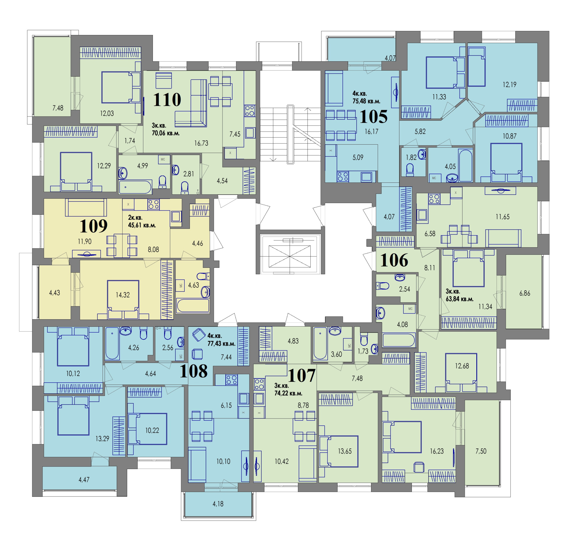 ЖК Равновесие, д1, кв.107