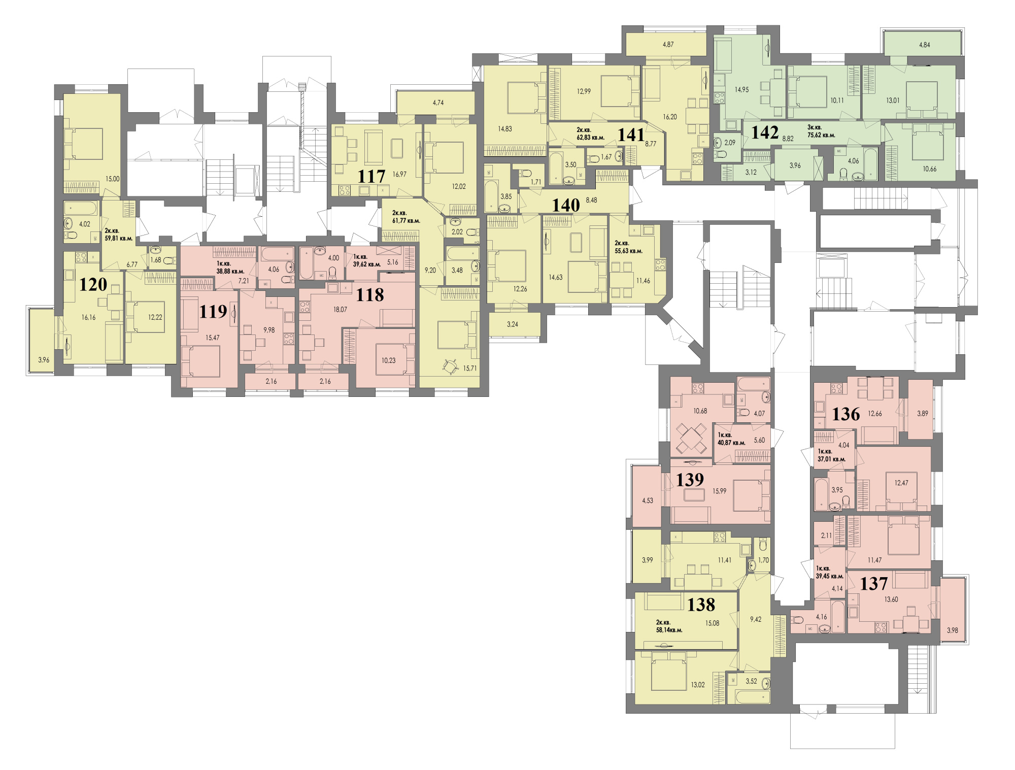 ЖК Равновесие, д1, кв.142